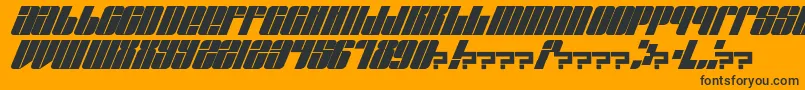 EastLift Font – Black Fonts on Orange Background
