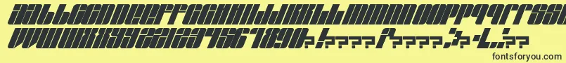 EastLift Font – Black Fonts on Yellow Background