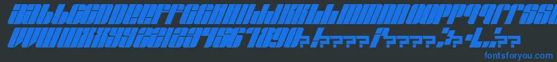 EastLift Font – Blue Fonts on Black Background