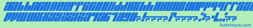 EastLift Font – Blue Fonts on Green Background