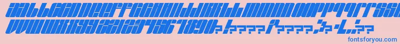EastLift Font – Blue Fonts on Pink Background