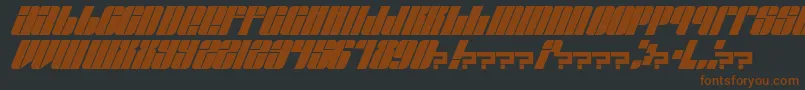 EastLift-Schriftart – Braune Schriften auf schwarzem Hintergrund
