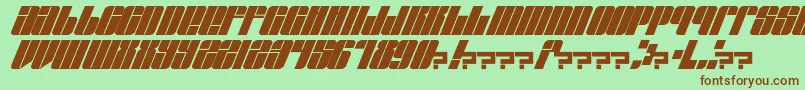 EastLift Font – Brown Fonts on Green Background