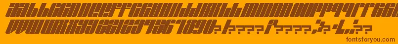 EastLift Font – Brown Fonts on Orange Background