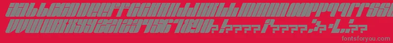 EastLift-Schriftart – Graue Schriften auf rotem Hintergrund