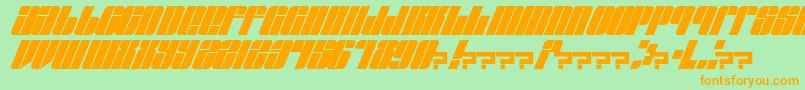 EastLift Font – Orange Fonts on Green Background