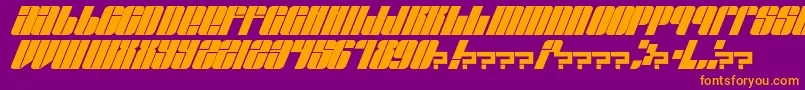 EastLift Font – Orange Fonts on Purple Background