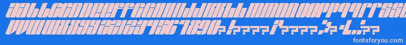 EastLift Font – Pink Fonts on Blue Background