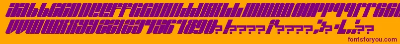EastLift Font – Purple Fonts on Orange Background