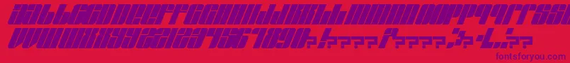 EastLift Font – Purple Fonts on Red Background