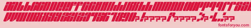 EastLift-Schriftart – Rote Schriften auf rosa Hintergrund
