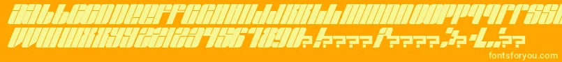 EastLift Font – Yellow Fonts on Orange Background