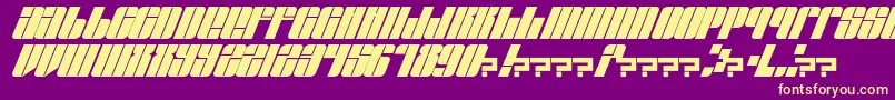 EastLift Font – Yellow Fonts on Purple Background
