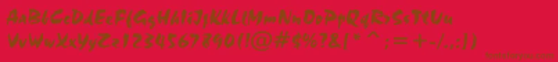 En savoir plus sur la police Cadellinis Police Cadellinis – polices brunes sur fond rouge