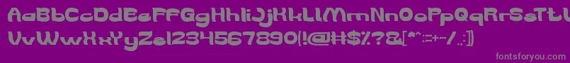 WeAreTheWord Font – Gray Fonts on Purple Background