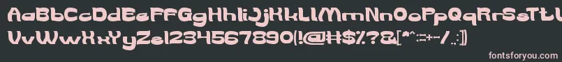 WeAreTheWord Font – Pink Fonts on Black Background