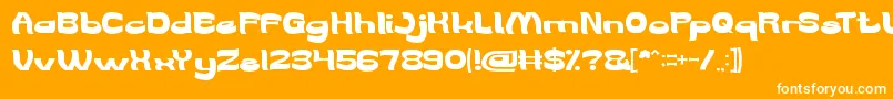 WeAreTheWord Font – White Fonts on Orange Background