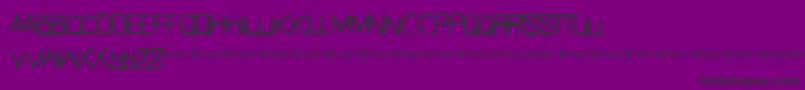 Fonte RealhorrorRegular – fontes pretas em um fundo violeta