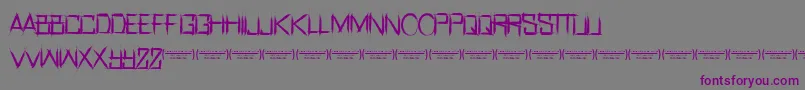 RealhorrorRegular Font – Purple Fonts on Gray Background
