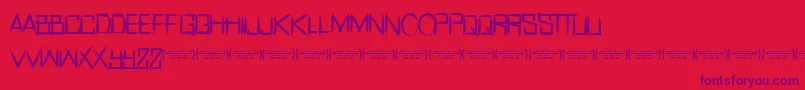 RealhorrorRegular Font – Purple Fonts on Red Background