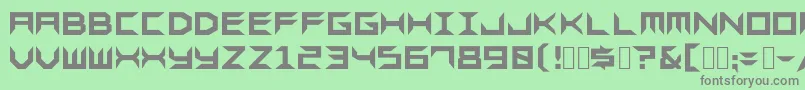 Sharps Font – Gray Fonts on Green Background