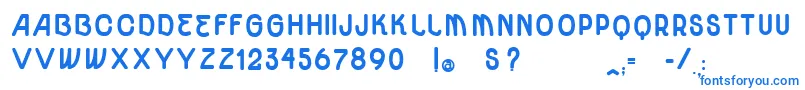 VtksUnidadeUltraBold Font – Blue Fonts on White Background