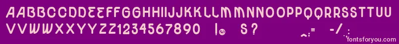 VtksUnidadeUltraBold Font – Pink Fonts on Purple Background