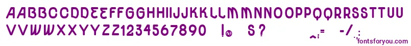 VtksUnidadeUltraBold Font – Purple Fonts on White Background
