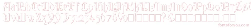 GlastonburyWideShadow Font – Pink Fonts