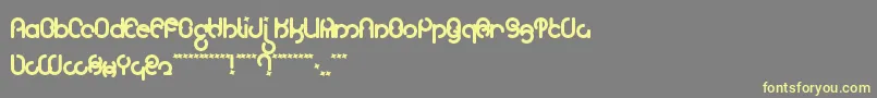 Moloky Font – Yellow Fonts on Gray Background
