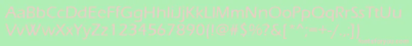 Erasmd Font – Pink Fonts on Green Background