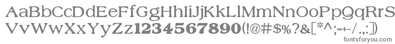 フォントNobilty – 白い背景に灰色の文字