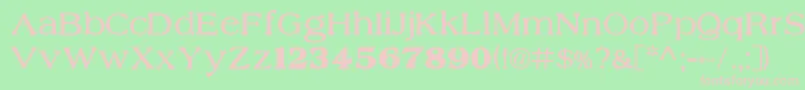 Nobilty Font – Pink Fonts on Green Background