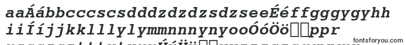 Шрифт Courier10PitchBoldItalicBt – венгерские шрифты