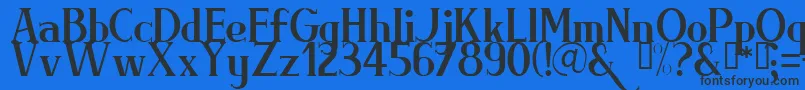 Briml Font – Black Fonts on Blue Background
