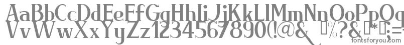 フォントBriml – 白い背景に灰色の文字