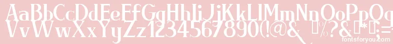 Briml Font – White Fonts on Pink Background