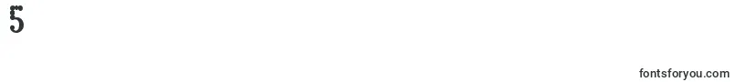 フォントHarlequi – フォント数字5