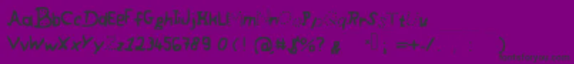 fuente CoolyFont – Fuentes Negras Sobre Fondo Morado