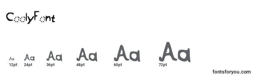 CoolyFont Font Sizes