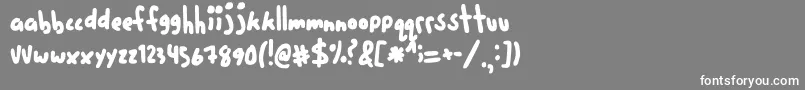 FiveCents Font – White Fonts on Gray Background