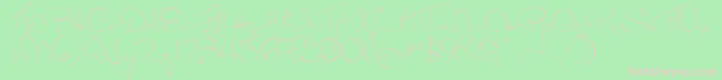 MissFitzpatrick Font – Pink Fonts on Green Background