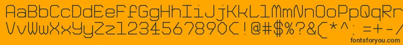 BigPixelLightDemo Font – Black Fonts on Orange Background