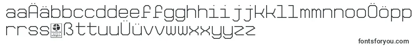 Шрифт BigPixelLightDemo – немецкие шрифты