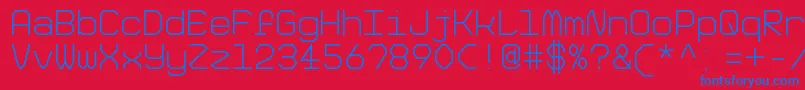 BigPixelLightDemo Font – Blue Fonts on Red Background