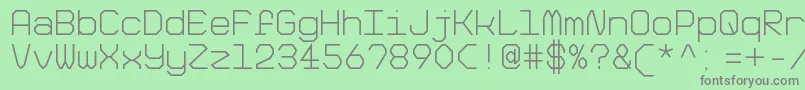 BigPixelLightDemo Font – Gray Fonts on Green Background