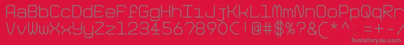 BigPixelLightDemo Font – Gray Fonts on Red Background