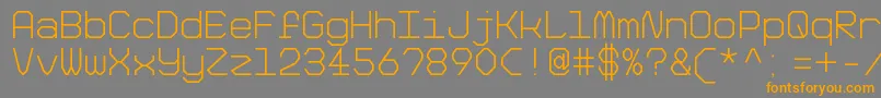 BigPixelLightDemo Font – Orange Fonts on Gray Background