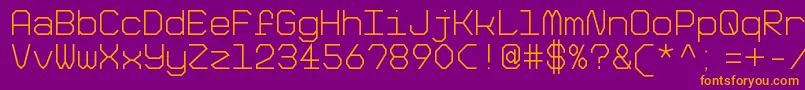 BigPixelLightDemo Font – Orange Fonts on Purple Background