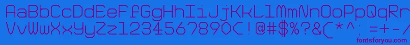 BigPixelLightDemo Font – Purple Fonts on Blue Background